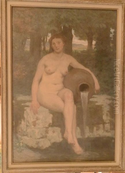 Femme A La Cruche Oil Painting by Rene Francois Xavier Prinet