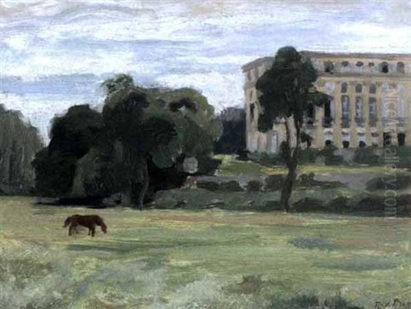 Le Chateau De Benouville Oil Painting by Rene Francois Xavier Prinet