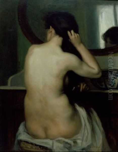 La Toilette Oil Painting by Rene Francois Xavier Prinet