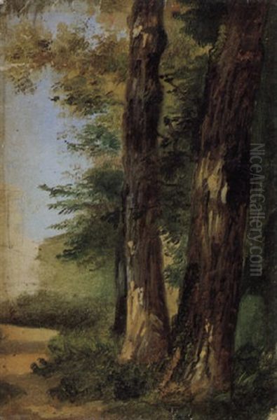 Alberi Oil Painting by Costantino Prinetti