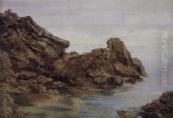 Lo Scoglio Oil Painting by Costantino Prinetti