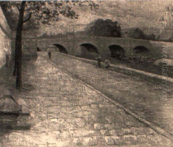 Le Pont-neuf Oil Painting by Pierre Ernest Prins