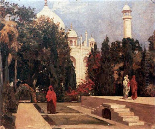 The Taj Mahal, India Oil Painting by Valentine Cameron Prinsep