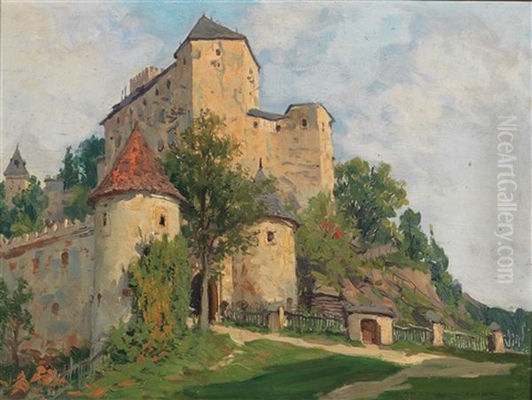 Burg Rappottenstein Oil Painting by Karl Ludwig Prinz