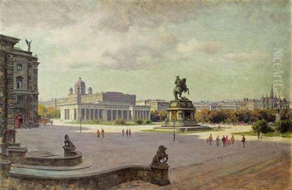 Heldenplatz Oil Painting by Karl Ludwig Prinz