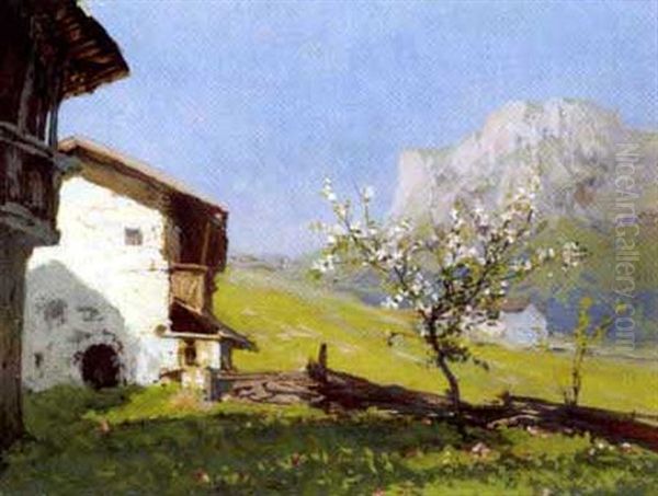 Fruhling In Den Bergen Oil Painting by Karl Ludwig Prinz