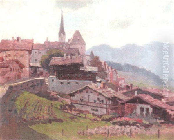 Kitzbuhel Oil Painting by Karl Ludwig Prinz