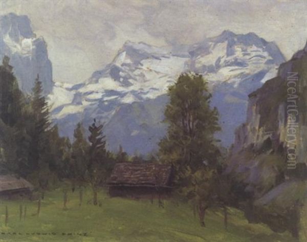 Kotschachtal Bei Gastein Oil Painting by Karl Ludwig Prinz