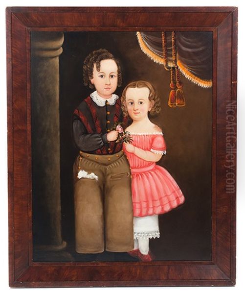 Portrait Of The Sanderson Children Oil Painting by William Matthew Prior