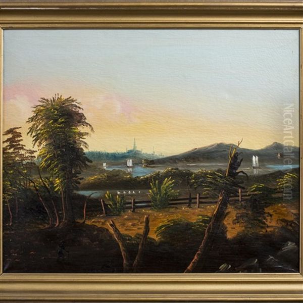 Fanciful River Landscape Oil Painting by William Matthew Prior