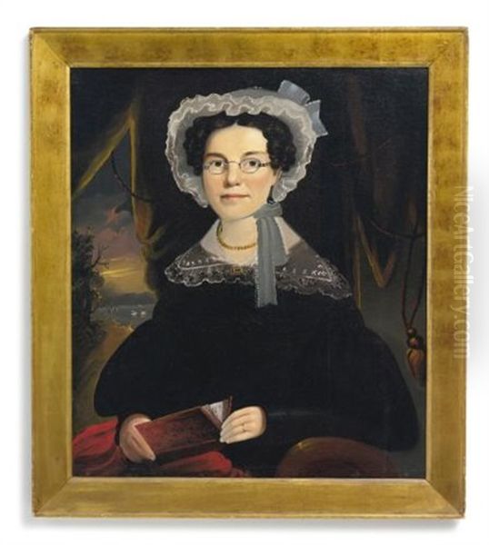 Portrait Of Mrs. Eliza Walchon Of Bath, Maine Oil Painting by William Matthew Prior