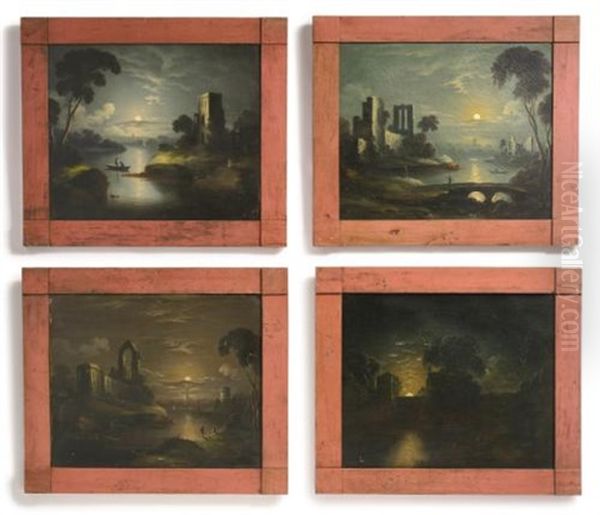 Four Moonlight Scenes (4 Works) by William Matthew Prior