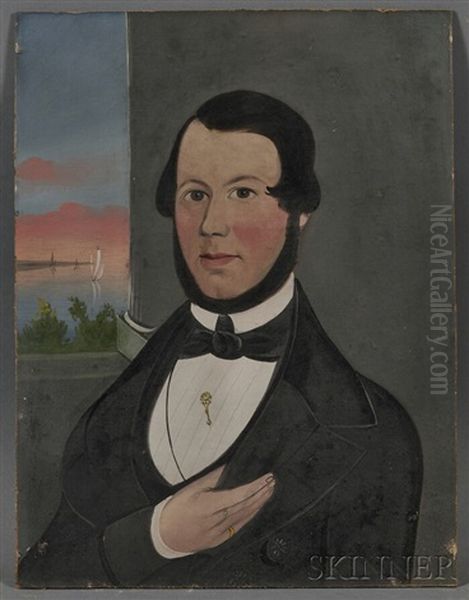 Portrait Of Capt. Thomas W. Lewis, Owner And Master Of The Bark 