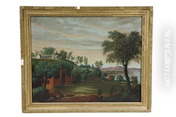 Mount Vernon And Washington's Crypt Oil Painting by William Matthew Prior