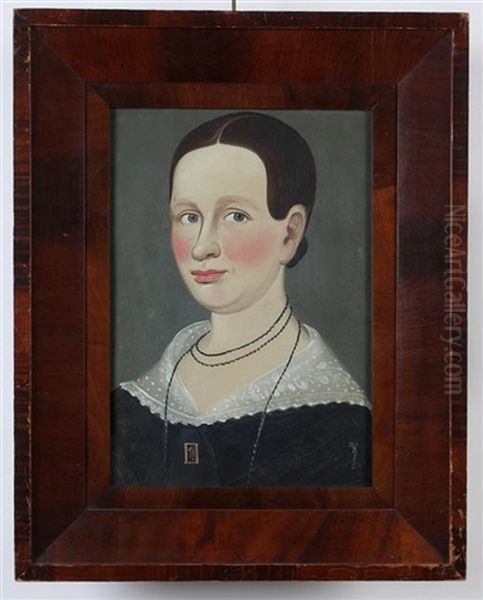 Portrait Of Lady With Necklace Oil Painting by William Matthew Prior