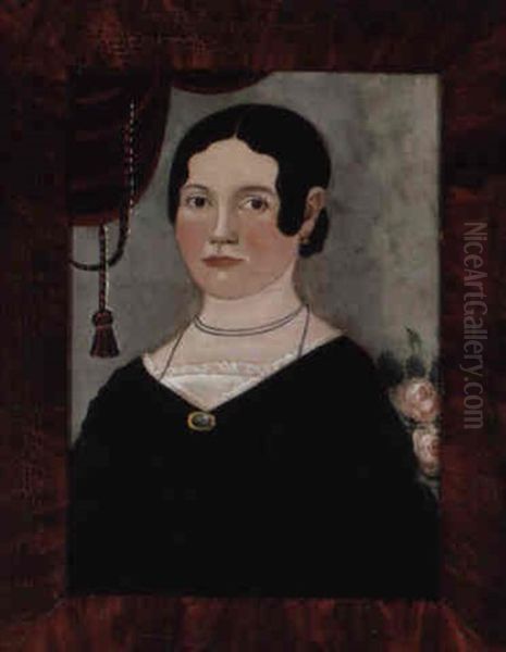 A Portrait Of Hannah Ballard Oil Painting by William Matthew Prior