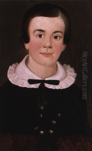 Boy With A Bow Tie Oil Painting by William Matthew Prior