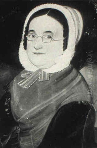 Portrait Of A Woman With Eyeglasses Oil Painting by William Matthew Prior