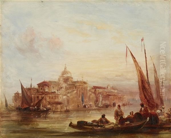 View Of Venice Oil Painting by Edward F. D. Pritchard