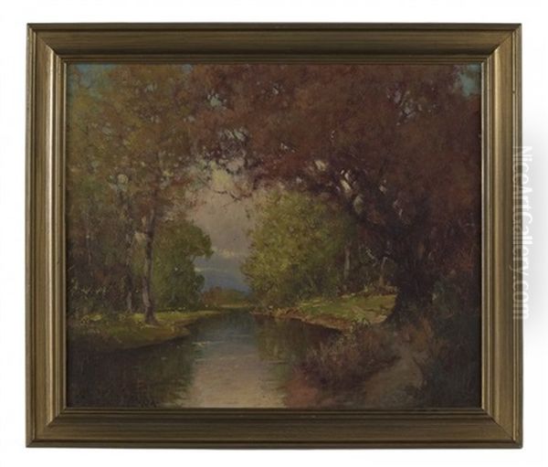 Autumn Day Oil Painting by J. Ambrose Pritchard