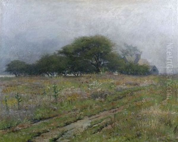 An October Morning, Duxbury, Massachusetts Oil Painting by J. Ambrose Pritchard