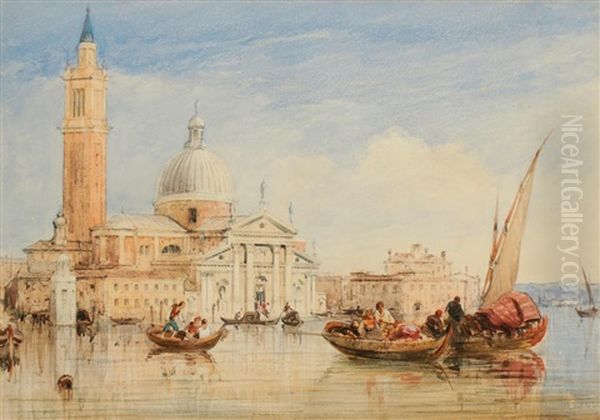 S. Georgio Maggiore Oil Painting by Edward Pritchett