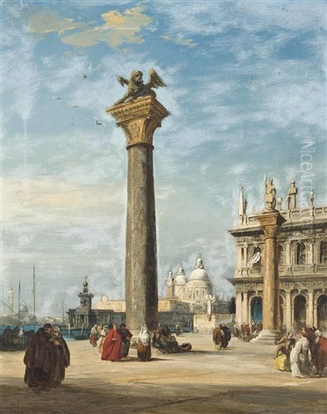 Piazza San Marco, Venice Oil Painting by Edward Pritchett