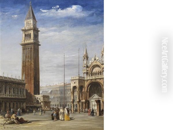 Campanile Di San Marco Oil Painting by Edward Pritchett