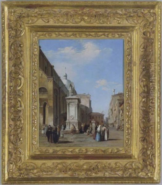 Monumento Di Colleoni A Venezia Oil Painting by Edward Pritchett