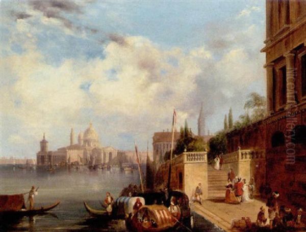 Santa Maria Di Salute, Venice Oil Painting by Edward Pritchett