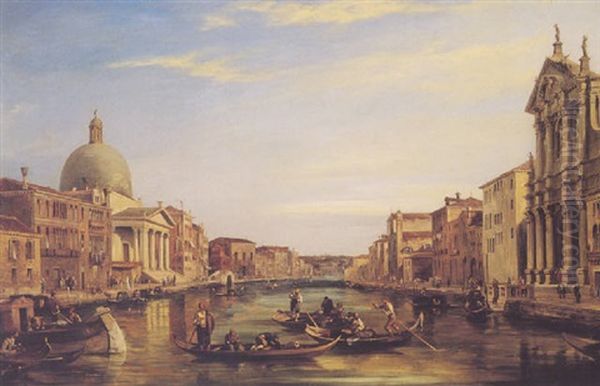 The Grand Canal Venice Oil Painting by Edward Pritchett