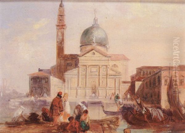 S. Maria Della Salute, Venice Oil Painting by Edward Pritchett