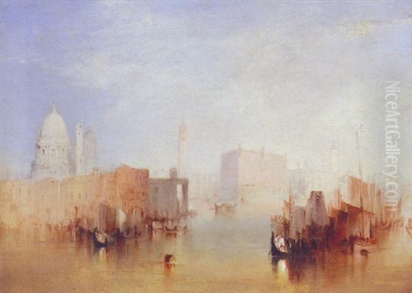 A Venetian Capriccio Oil Painting by Edward Pritchett