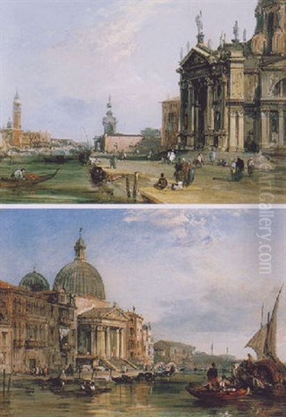 From Santa Maria Looking Towards St Mark's Square Oil Painting by Edward Pritchett