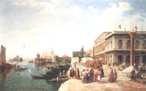 The Piazza San Marco, Venice Oil Painting by Edward Pritchett