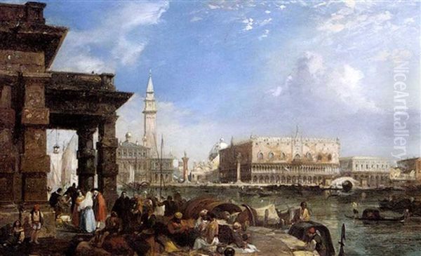 Grand Canal, Venice Oil Painting by Edward Pritchett