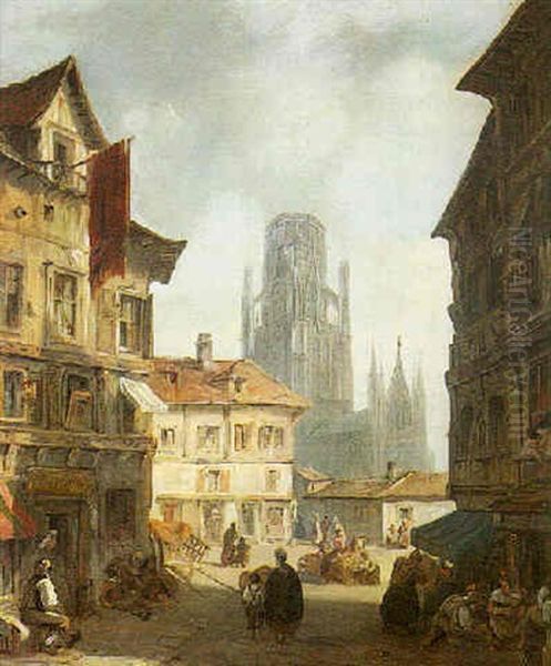 Bruges Oil Painting by Edward Pritchett