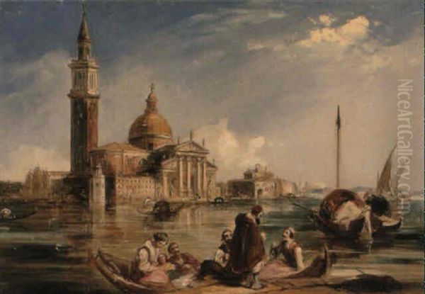 Church Of San Giorgio, Venice Oil Painting by Edward Pritchett