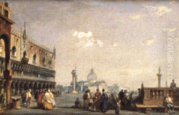 The Piazzetta, Venice Oil Painting by Edward Pritchett