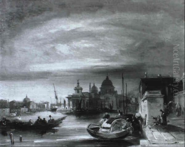 Venice, Evening Oil Painting by Edward Pritchett