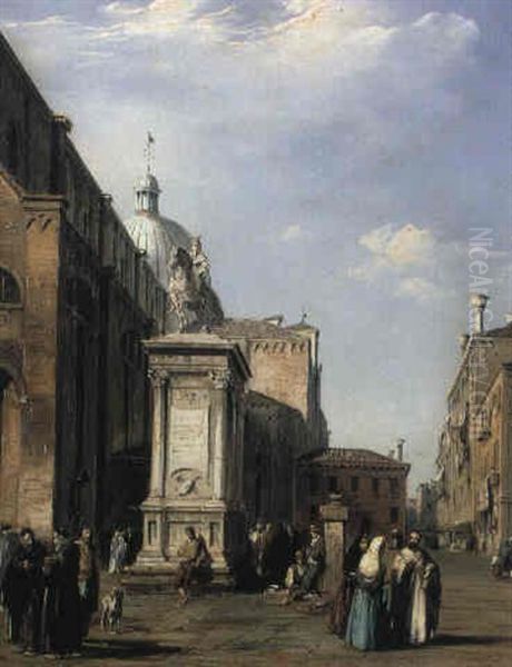 Campo S. Giovanni E Paolo Oil Painting by Edward Pritchett