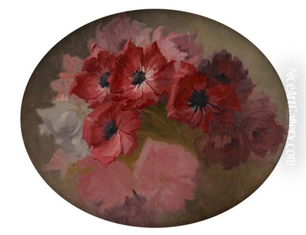 Composition Florale Oil Painting by Henri Privat-Livemont