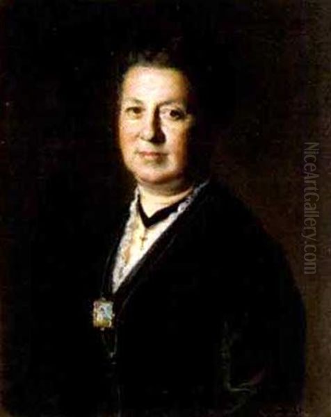 Bildnis Von L. Probst-kothgassner Oil Painting by Carl Probst