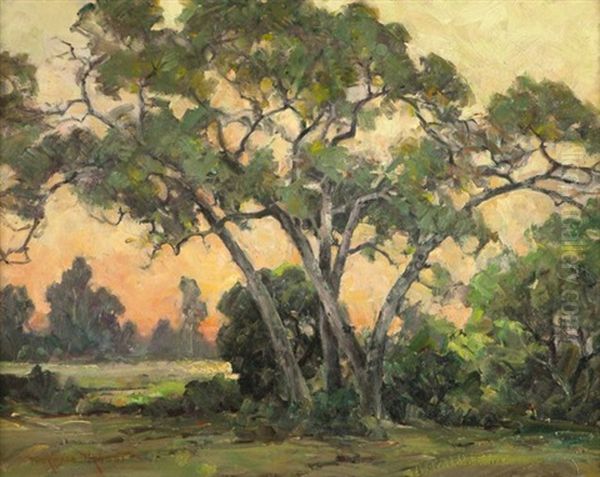 Tree Pattern Oil Painting by Thorwald Probst