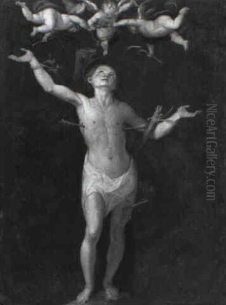 St. Sebastian Oil Painting by Andrea Procaccini