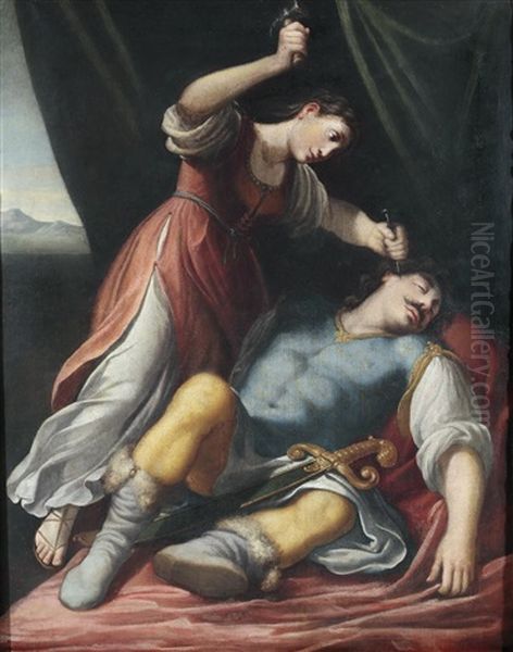 Jael Und Sisara Oil Painting by Camillo Procaccini