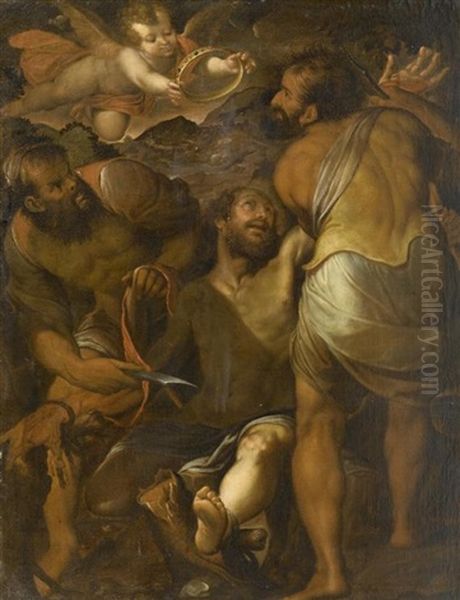 Martyrium Des Heiligen Bartholomaus Oil Painting by Camillo Procaccini