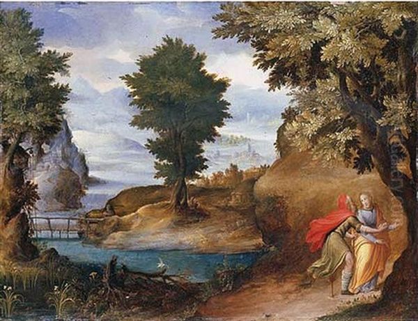 The Temptation In The Wilderness Oil Painting by Carlo Antonio Procaccini