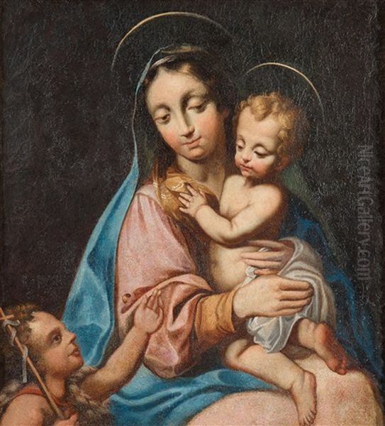 The Madonna With The Child Oil Painting by Giulio Cesare Procaccini