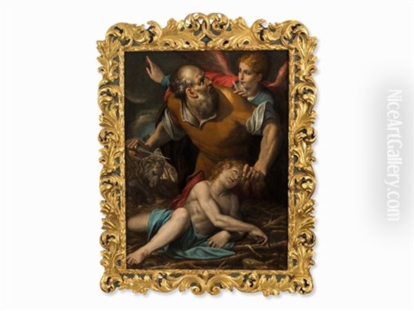 Sacrifice Of Isaac Oil Painting by Giulio Cesare Procaccini